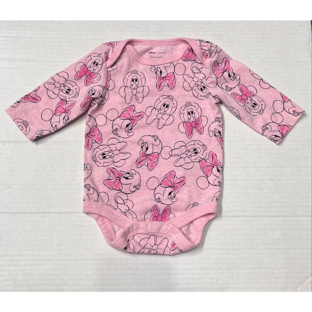 Disney Jumping Beans Baby Basics Minnie Mouse Bodysuit   Size Newborn
